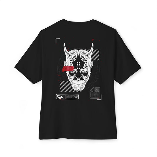 Ogenki THE MODDERN – Oni Mask White Tee | Minimalist Design, Mental Health Symbolism